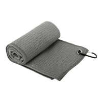 Ioensy - Toalla De Golf, Accesorio De Golf, Pequeña, Suave, Absorbente, Toalla Para Limpiar Pelotas De Golf, Color Gris