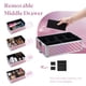 thumbnail image 4 of Estuche De Maquillaje 3 En 1 Con Almacenamiento Grande Rosa, 4 of 8
