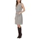 thumbnail image 4 of INSPIRE CHIC Vestido sin mangas de tweed para mujer, atuendo de maestra para el regreso a clases, vestido de oficina con cuello barco, color marrón beige, 4 of 5