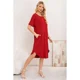 thumbnail image 2 of Vestido Midi Mujer Casual Cuello Redondo Bolsillos Colores 3377, 2 of 3