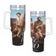 thumbnail image 4 of Héroe Anónimo Vaso aislado de acero inoxidable con asa, diseño temático, regalo para familia, amigos y fans; incluye pajita y encaja en el portavasos estándar, 40 oz, 4 of 6