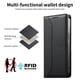 thumbnail image 5 of Funda tipo cartera con bloqueo RFID para Samsung Galaxy S24 cubierta magnética de cuero con tapa y soporte Negro, 5 of 6
