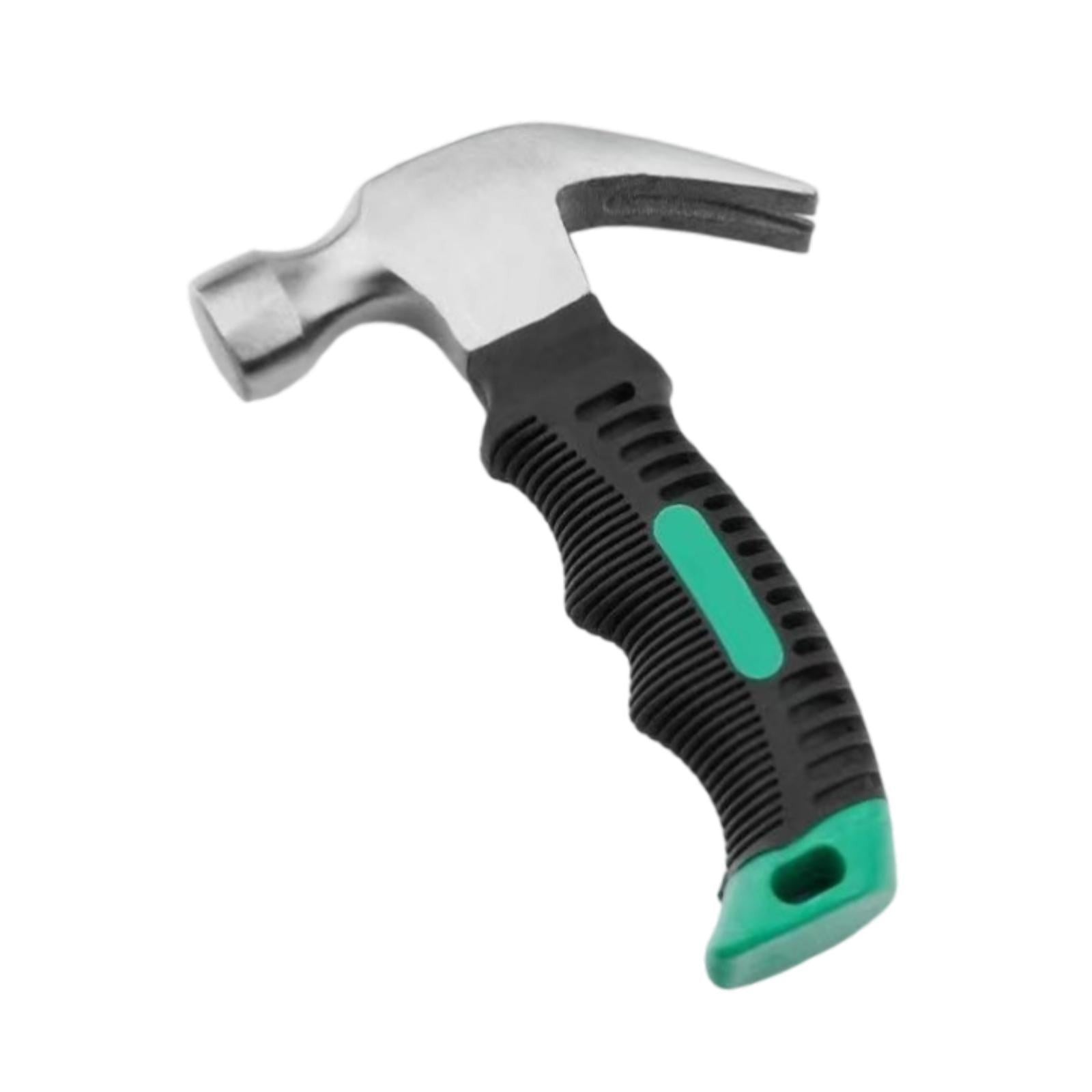Magideal - Martillo De Garra Pequeño, Martillo De Camping, Compacto, Fácil De Transportar, De Acero Al Carbono, Para Estacas De Tienda De Campaña Domésticas, Her Verde