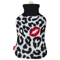 Guatero Thermicachile 2 Lt Tejido Animal Print Y Beso Rojo