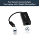 thumbnail image 2 of Adaptador USB-C a Gigabit Ethernet StarTech.com en negro, 2 of 5