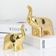 thumbnail image 1 of Un Par De Estatuas De Elefante Para Decoración Del Hogar, Figuras De Estilo Moderno, Escultura Para Oficina, Escritorio, Estantería, Sala De Estar (cerámica Dorada), 1 of 4