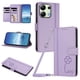 thumbnail image 1 of Funda Cartera Trébol para Xiaomi Redmi Note 13 4G con Ranuras Tarjetas y Carga Inalámbrica Morado claro, 1 of 6