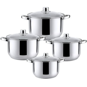 Haus Roland - Set Baterías 8 Piezas Acero Inoxidable Bremen Gri