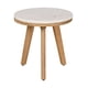 thumbnail image 1 of Mesa lateral Zuo Siro Natural con cubierta de travertino laminado, 1 of 7