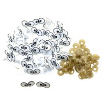Magideal - 100 Uds. Ojos De Dibujos Animados, Ojos De Muñeca, Muñeco De Peluche De Animales, Suministros De Peluche, Manualidades Diy, Juguetes De Ganchillo, Ojo