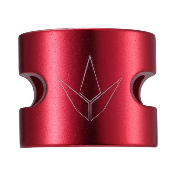 Abrazadera para patinete Envyscooters de 2 pernos, sobredimensionada, roja