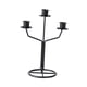 thumbnail image 4 of Candelabro De Metal Candelabro De 3 Brazos Cena Estreno De Una Casa Candelabro Cónico Negro, 4 of 5