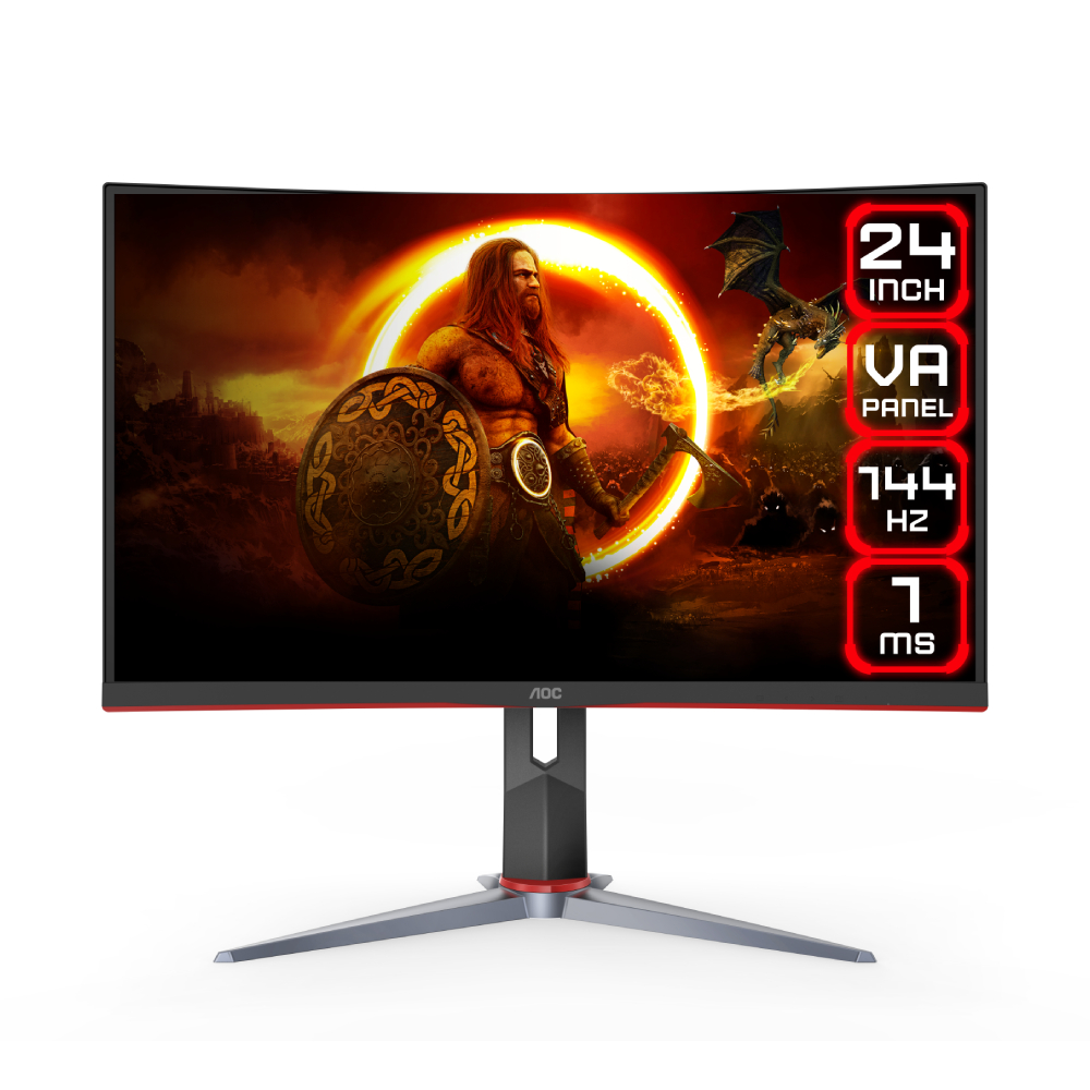 Aoc - Monitor Gamer 24"" C24G2 Va Full Hd 165Hz