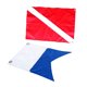 thumbnail image 2 of 2 Piezas De Nailon Diver-Down Boat Flags, Scuba Dive Flags Marker 60cm X 70cm, 2 of 3