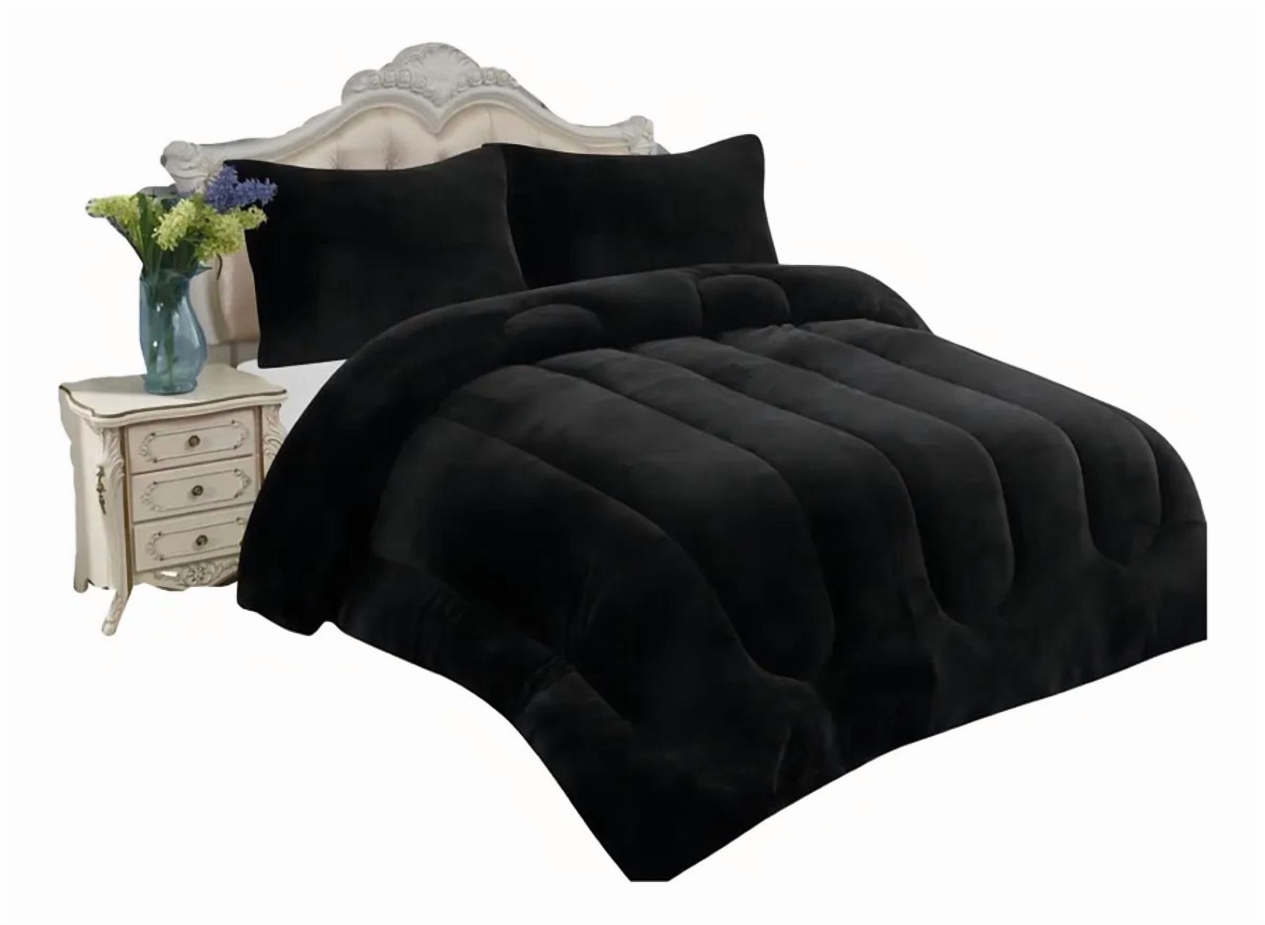 Genérico - Cubrecama Peludo Chiporro Grueso 1/2 Plaza Media 13