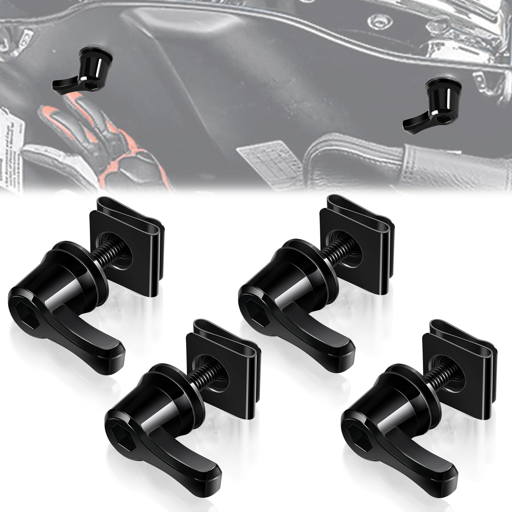Kit De Tornillos Amazicha Para Cierre De Bolsas De Sillín Para Harley Davidson