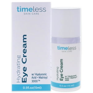 Timeless - Crema Hidratante Para Ojos Con Ácido Hialurónico De Para Unisex - 0,5 Oz De Crema