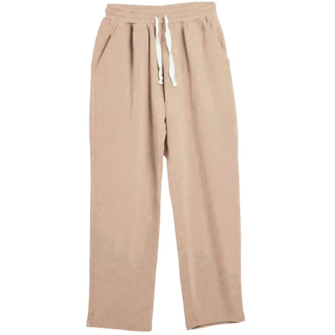 Likeshop - Pantalón Mujer Recto Casual Primavera Verano Algodón Tiro Alto 318