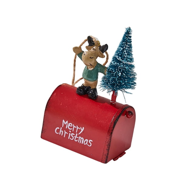 Adornos Para árbol De Navidad Con Forma De Buzón, Divertidos Para Fiestas, Festivales, Manualidades, Alce