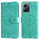 thumbnail image 1 of Funda tipo cartera FOXDOCK para Xiaomi Redmi Note 12 4G , diseño girasol en relieve, cuero PU, cierre magnético, soporte y tarjetero, 1 of 5