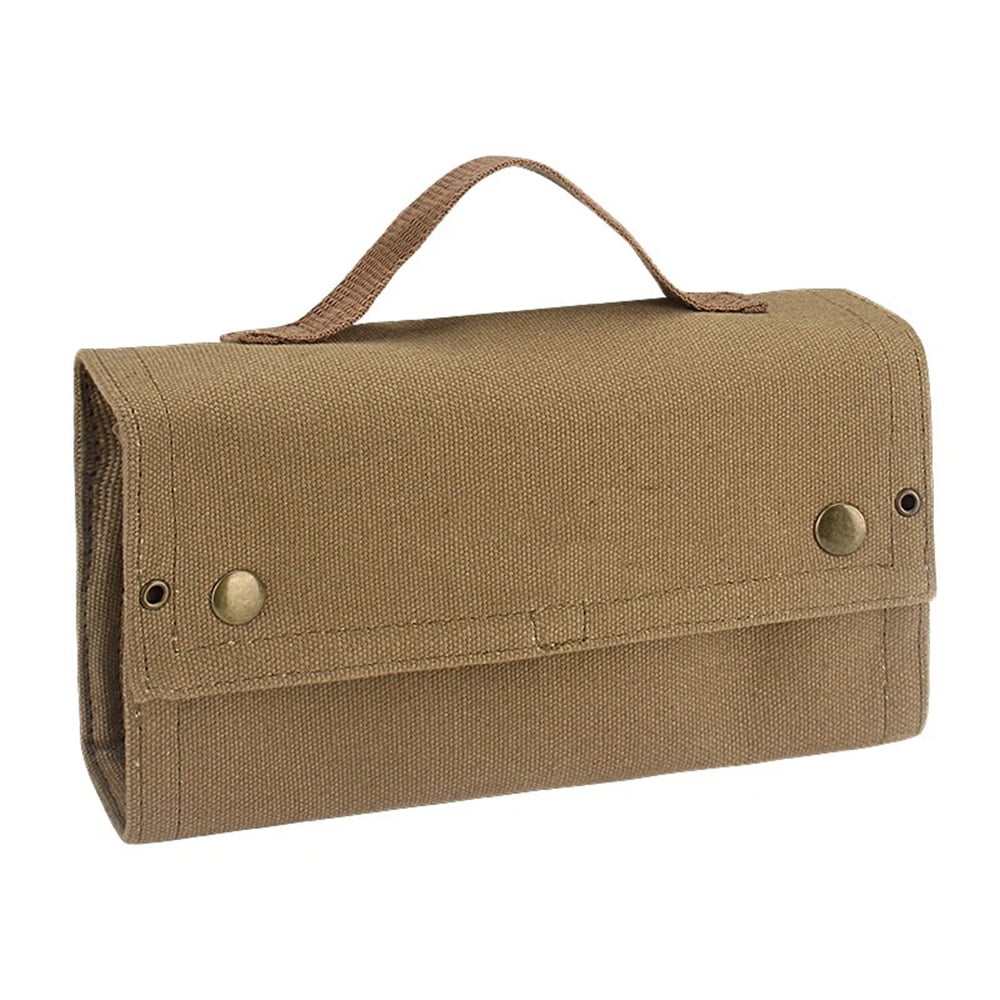 Xusx111 - Kit De Especias De Viaje, Bolsa Portátil De Especias Con 10 Tarros De Especias, Organizador De Bolsa De Almacenamiento De Condimentos De Lienzo, Soporte De Botella De Condimentos Con Mini Bo