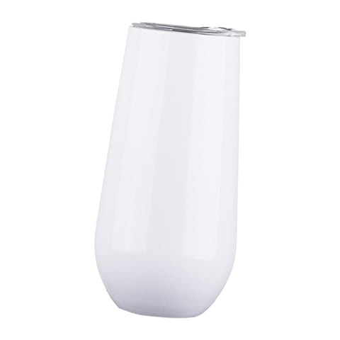 Magideal - Vaso De Vino De Acero Inoxidable Con Aislamiento, Regalo Simple Para Ella, Taza De Café Moderna De 6 Onzas Para Senderismo, Picnic, Viajes De Verano, Blanco