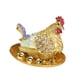 thumbnail image 3 of Hen Echaring Huevos Figurine Chick Supplies Escultura Para El Escritorio De La Habitación Casa Purple, 3 of 5