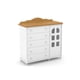 thumbnail image 1 of Comoda Mudador Provence Slim 5 Cajones Puerta - Barra Colgador Blanco Miel, 1 of 5
