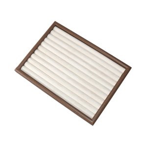 Ioensy - Bandeja Para Guardar Joyas, Anillos, Pendientes, Expositor Para Mostrador De Tienda, Color Blanco