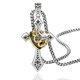 thumbnail image 1 of Collar SAMIQU 60 cm con colgante de cruz de acero inoxidable, 1 of 6