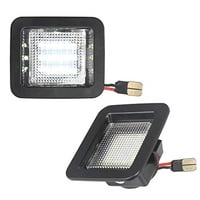 Xusx111 - Ensemble De Lámpara De Luz De Placa De Matrícula Led Compatible Con 2015-2020 F150 17-20 Raptor Clear Lens 6000K Blanco, Paquete De 2
