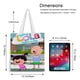 thumbnail image 5 of Little Lola visits the city Bolso de tela con estampado de lienzo para mujer, bolsa de compras reutilizable y estética, con cremallera interior, regalo para mujer,40*40cm., 5 of 6