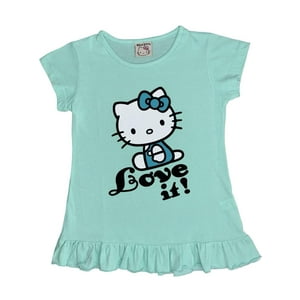 Polera Niña Hello Kitty Verde 8