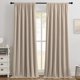 thumbnail image 1 of Cortinas Joydeco de terciopelo beige con 2 paneles, 132 x 244 cm, opacas, 1 of 9