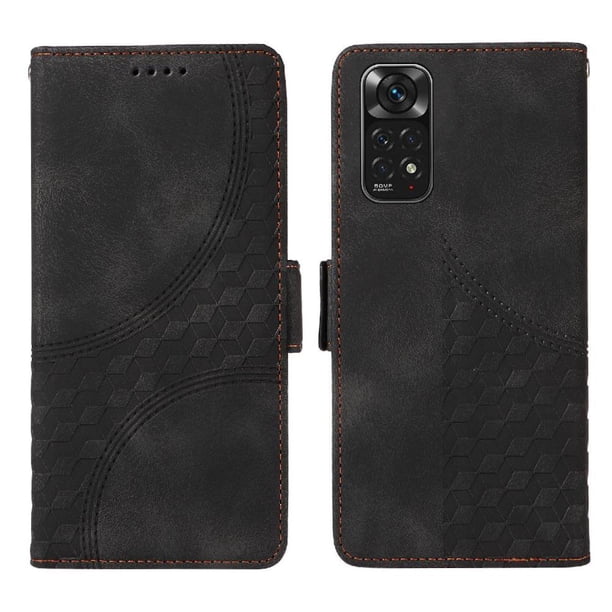 Carcasa FOXDOCK Xiaomi Redmi Note 11s 4G de cuero PU, diseño acolchado clásico, protección contra caídas y rayones