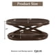 thumbnail image 1 of 44 Inch Wood Oval Coffee Table with X-Shaped Base,Cocktail Table with Open Storage, Sofa Center Table for Living Room, Home Office, Espresso, 1 of 3