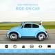 thumbnail image 2 of Coche Eléctrico Aosom Volkswagen Beetle Azul, 2 of 3