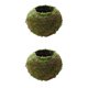 thumbnail image 4 of Ornamento al aire libre del arte del jardín del hogar del paisaje de la maceta de la bola del musgo 2pcs, 4 of 5
