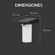thumbnail image 4 of 2 Unidades Apliue Solar vertical Sin Base Contra Agua Con Sensor De Movimiento negro M, 4 of 7