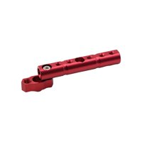 Magideal - Soporte De Adaptador De Extensión Para Motocicleta, Soporte De Extensión De Barra Transversal, Barra De Soporte Cnc, Barra Expansora Para Motocicleta, Rojo