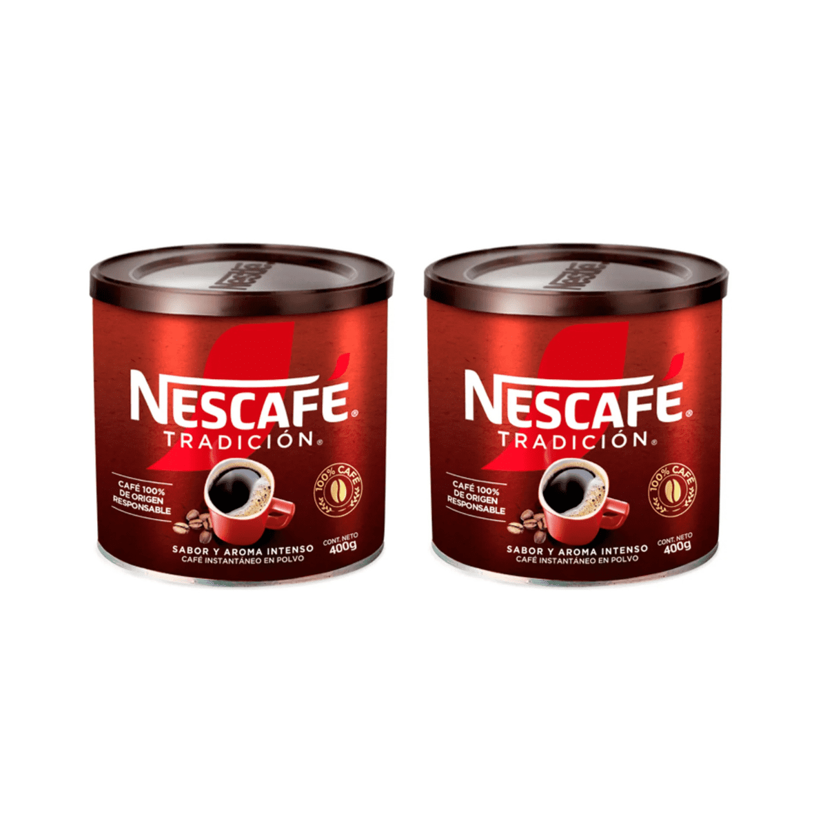 Pack x2 café Nescafé® tradición tarro 400g