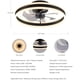 thumbnail image 2 of Ventilador Techo KDG 19.7in LED Bajo Perfil 6 Velocidades Control Remoto, 2 of 3