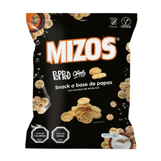 Popped Chips Sal De Mar 20 g Mizos