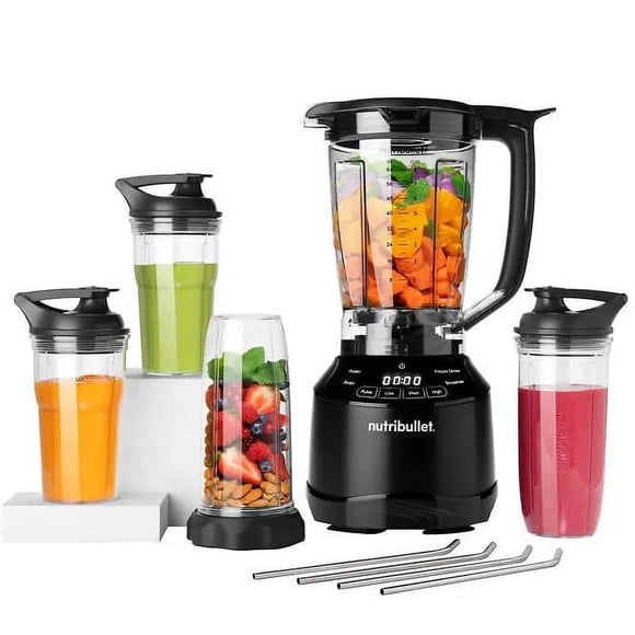 Licuadora NutriBullet Digital Smart Touch de 1500 W con tazas de 64 onzas