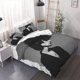 thumbnail image 1 of 3pcs Side Profile Poster Duvet Cover Set - Duvet Cover Set - Home Decor bedding for RV Camping Soft Furnishings, 1 of 1