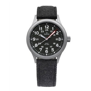 Reloj Ratio Quest Para Hombre Edición Lewis And Clark Correa De Lona Zafiro Cuarzo Rtq023 100M