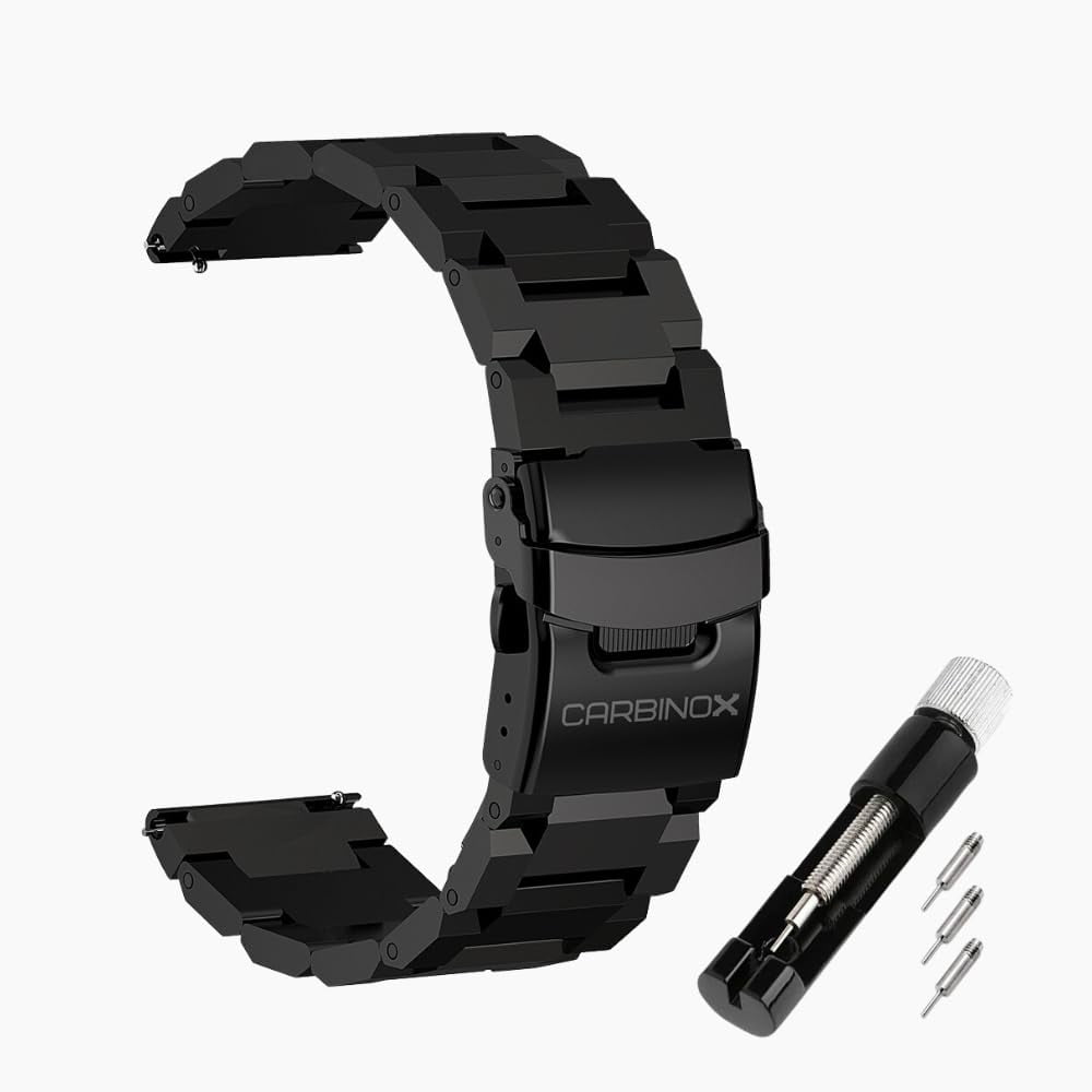 Correa Para Reloj Inteligente Carbinox Metal, 22 Mm, Acero Inoxidable