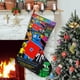 thumbnail image 1 of RAINBOW FRIENDS Tema: Calcetines de Navidad, fino lino blanco para colgar en escaleras y chimenea, decoración navideña para el hogar, regalo de Navidad. 45cm × 32cm, 1 of 5