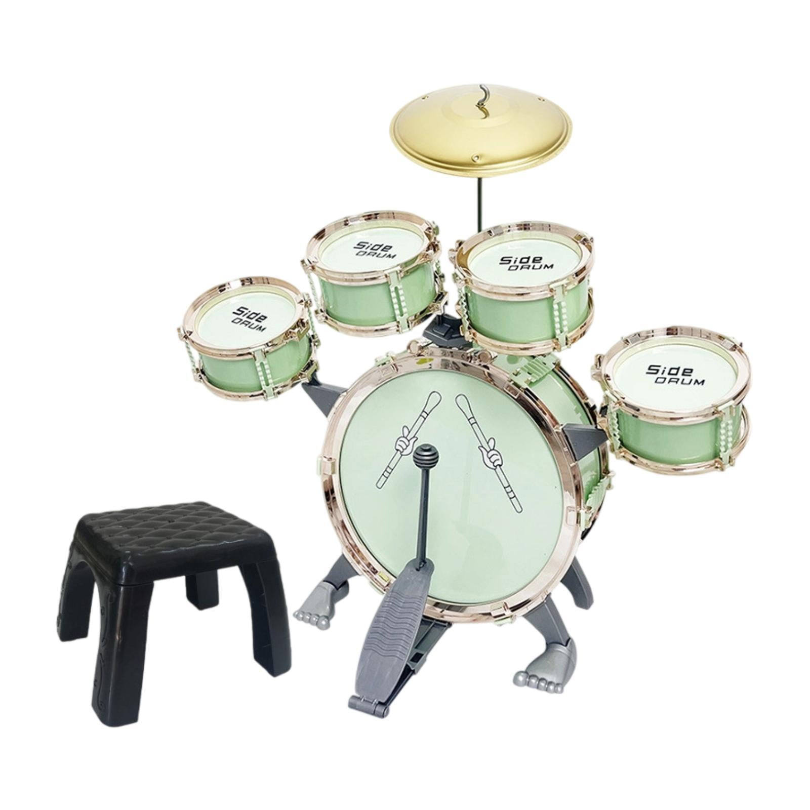 Magideal - Batería Para Niños, Instrumento Musical De Percusión, Juguete Para Coordinación Mano-ojo, Kit De Batería De Jazz Para Regalo Del Día Del Niño, Fiesta,