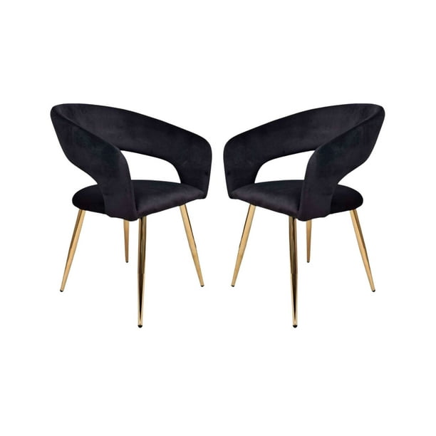 Pack 2 Sitiales Florencia Silla Para Comedor Negra